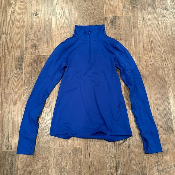 Gap Fit Woman’s Blue Athletic Quarter Zip Size Extra Small - Picture 1 of 8